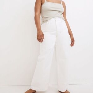 Madewell Women's White super wide high rise Jeans 29P NWT